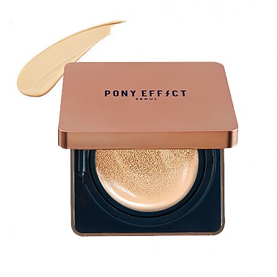 [MEMEBOX] PONY EFFECT Cover Stay Cushion Foundation SPF50+ PA+++ (Nude Beige)