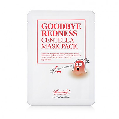 Benton Goodbye Redness Centella Mask Pack 23g 10ea 再见红肿积雪草面膜 10片