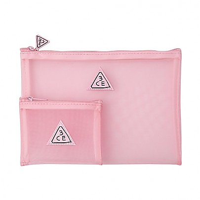 [3CE] Pink Rumour 粉红色的网纱袋