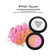 [3CE] 双色腮红 Make Me Blush Miss Flower (Color Blossom Created by Peach and Pink) 10g