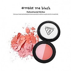 [3CE] 双色腮红 Make Me Blush (Fluttered Lovely Pink Duo) 10g