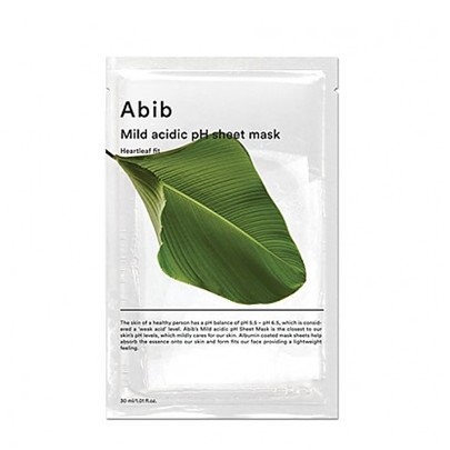 [Abib] 温和酸性PH值心叶岩白菜面膜 10片